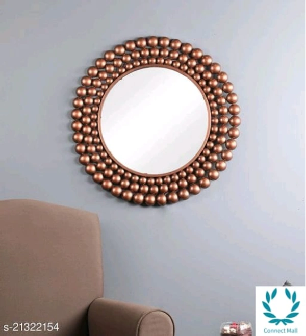  HandiCraft Coppera Wall Decor Mirror - Free Size, Handicraft, Pack of1